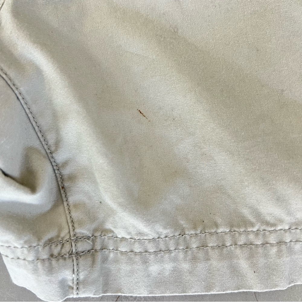 ♦️SOLD♦️PATAGONIA Gray 100% Organic Cotton Flat Front Drawstring Casual Shorts - Picture 13 of 13